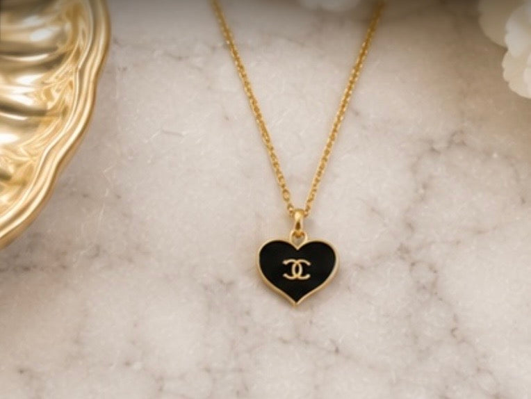 Gorg 14K CC Black Necklace