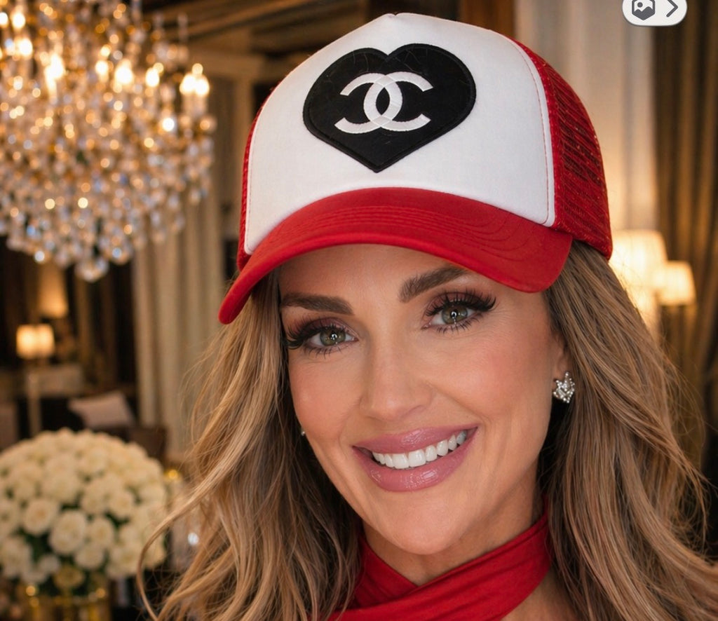 CC Red & White Glam Hat