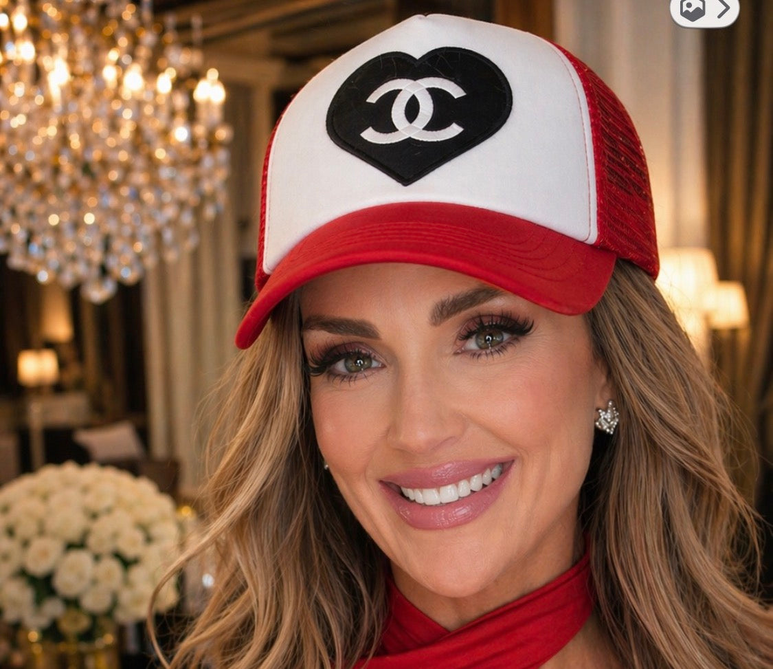 CC Red & White Glam Hat