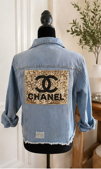 Gorgeous Jean jacket with custom design